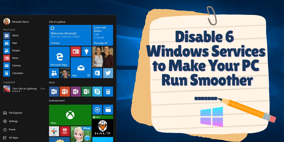 Disable Windows Servvices