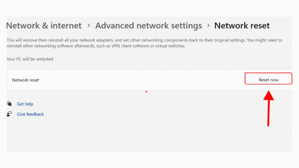 No Internet