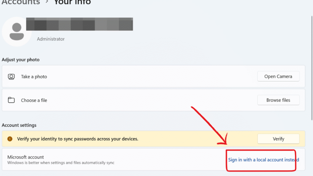 Microsoft account not syncing