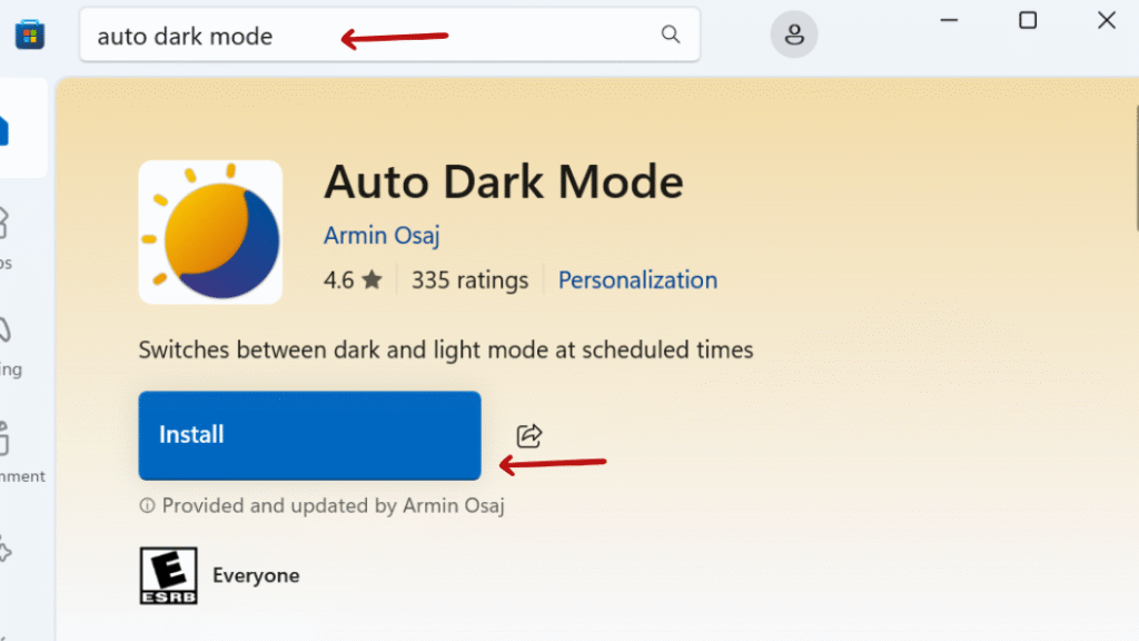 Schedule Theme Change