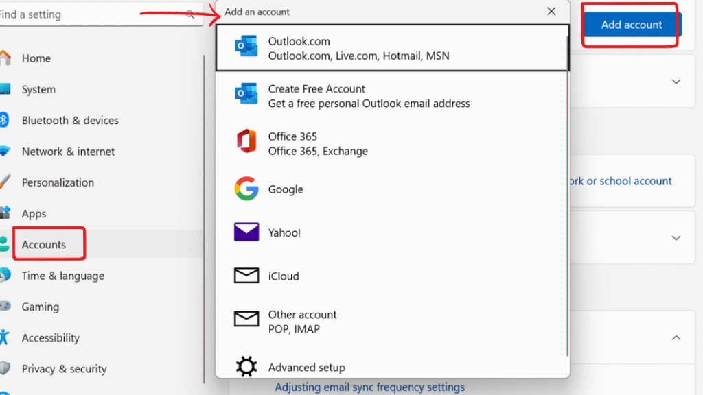 Microsoft account not syncing