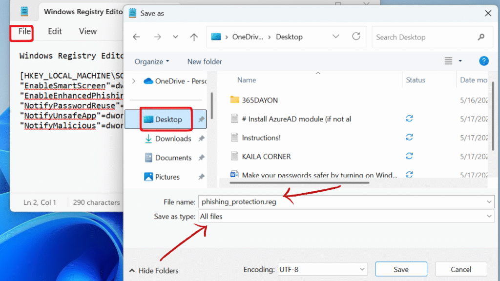Phishing Protection on Windows 11