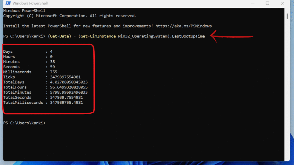 System Uptime