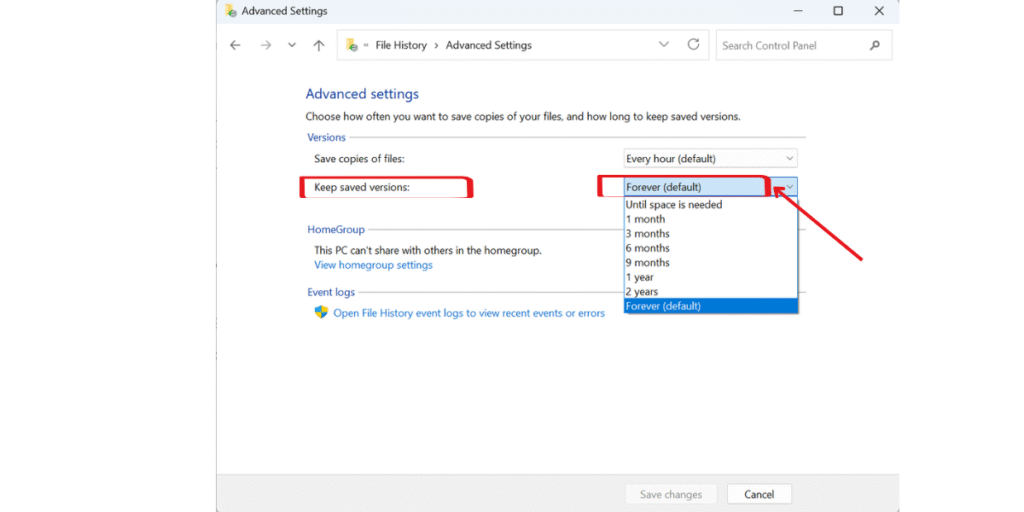 windows backups