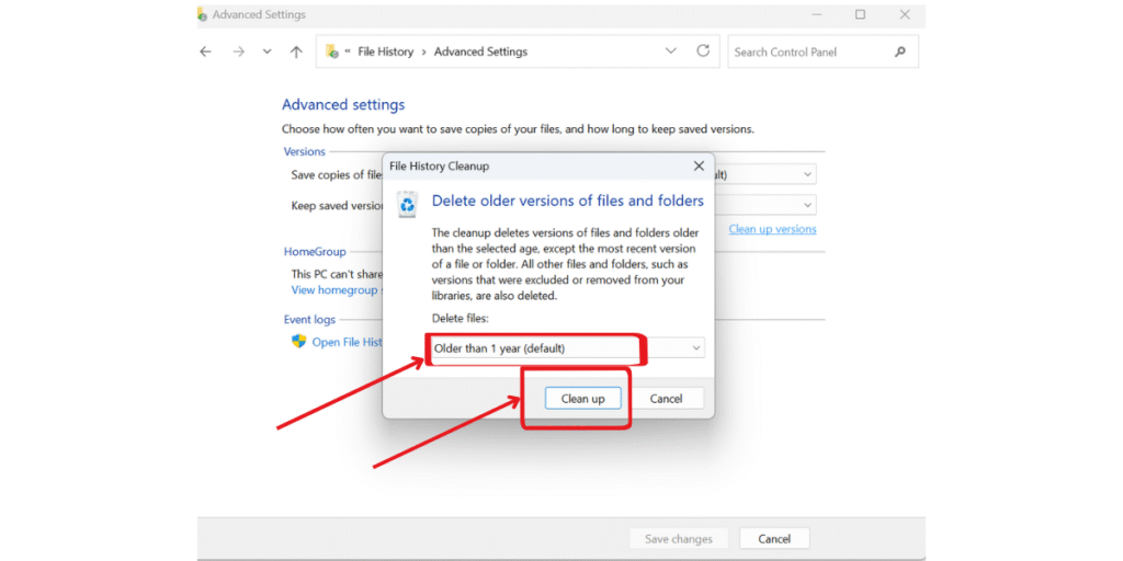file history for widows 11