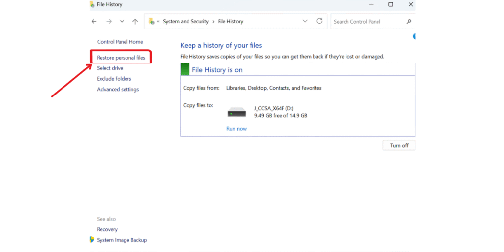 Windows backups