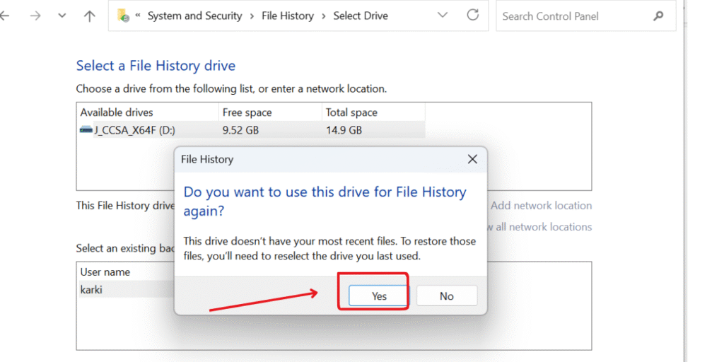 windows file history